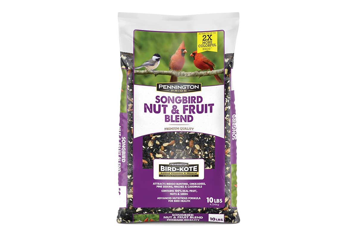 Things Every Backyard Bird-Watcher Needs for Their Yard Option Pennington Songbird Nut & Fruit Blend