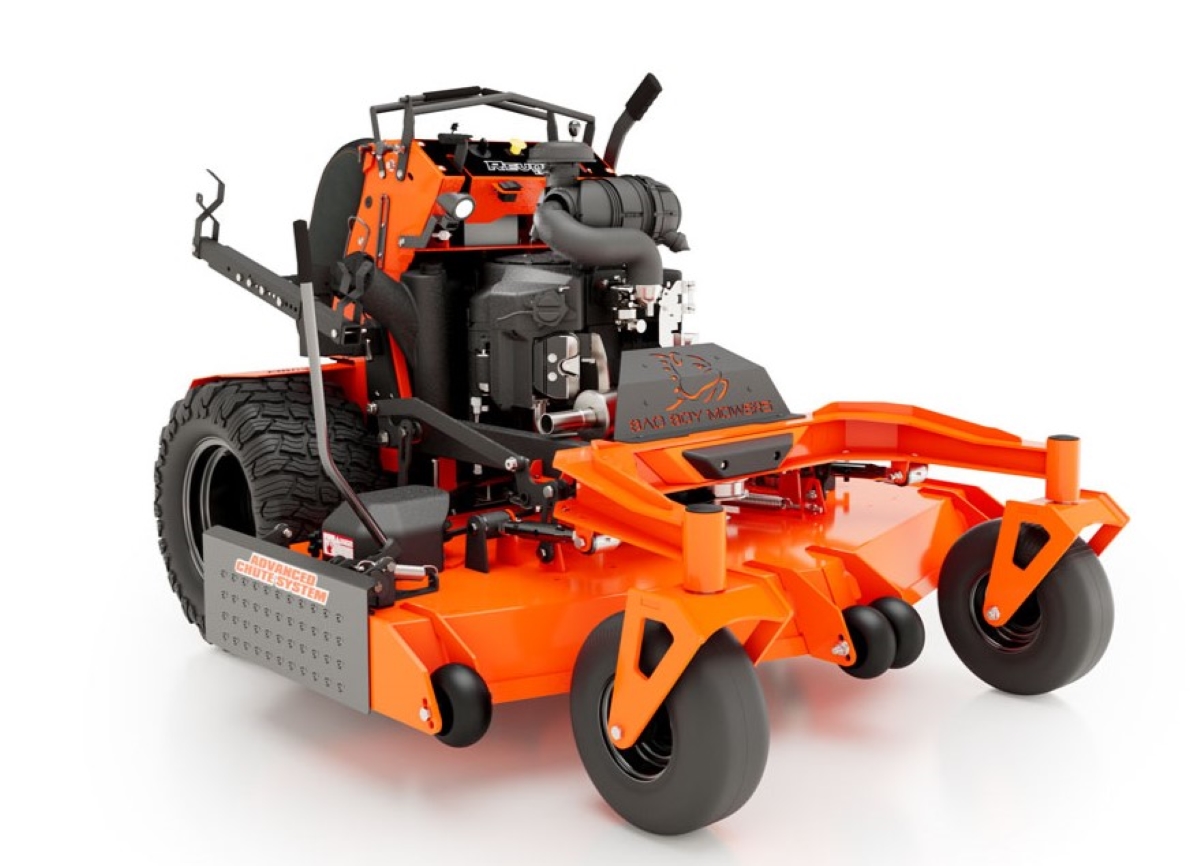 Orange lawn mower.