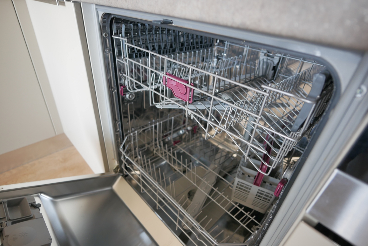 Empty dishwasher.