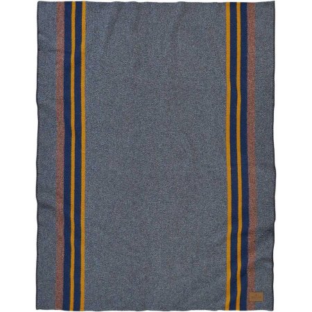  The Pendleton Yakima Camp Throw Blanket laid out flat on a white background.