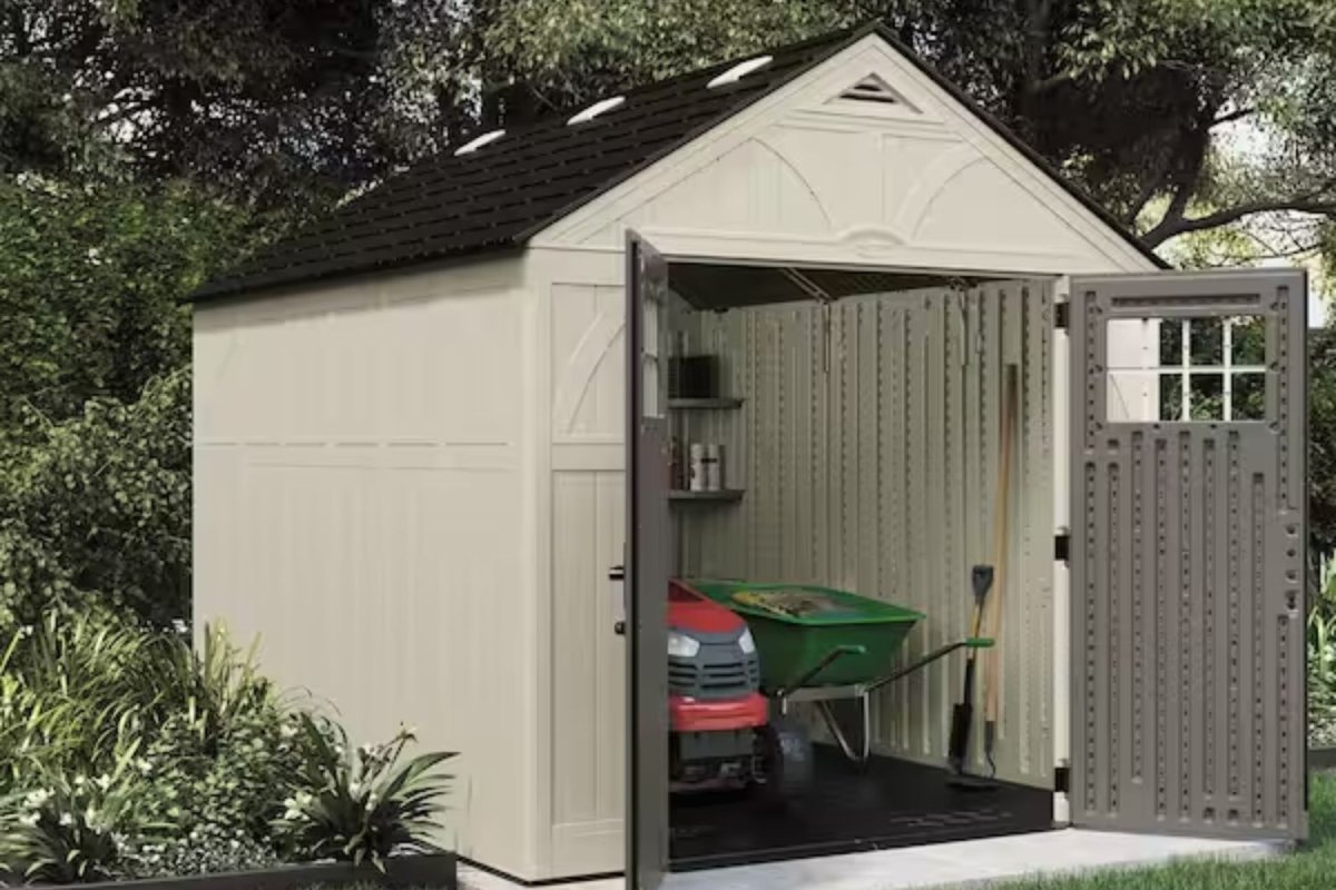 The Best Place to Buy a Shed Options: Suncast Tremont 8 ft. x 10 ft. Storage Shed