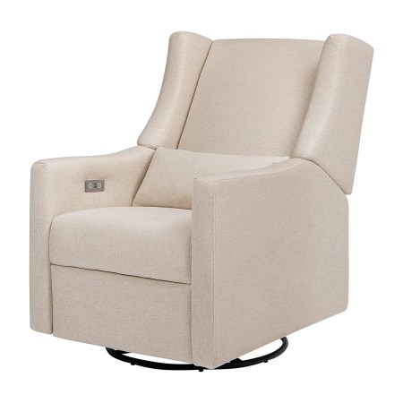  The Babyletto Kiwi Electronic Recliner and Swivel Glider on a white background.
