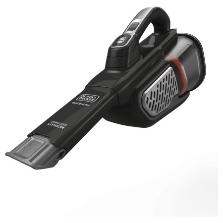  The Black+Decker Dustbuster AdvancedClean Handheld Vacuum on a white background.