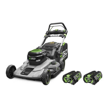  The Ego Power+ 21" Self-Propelled Lawn Mower on a white background.