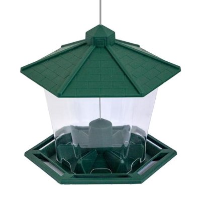 The Style Selections Hanging Hopper Bird Feeder on a white background.