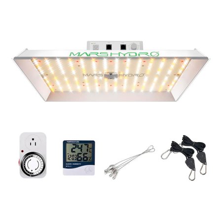  The Mars Hydro TS1000 Dimmable 150W LED Grow Light on a white background.