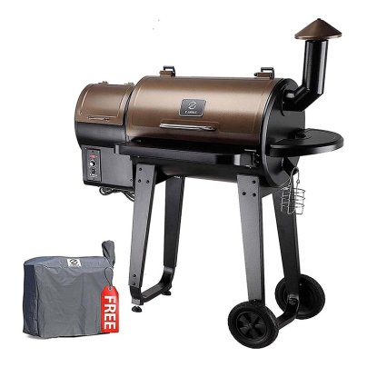 The Z Grills ZPG-450A Wood Pellet Grill on a white background.