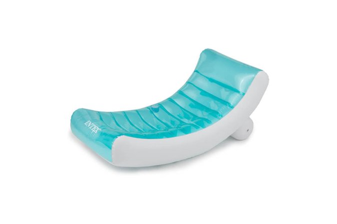  The Intex Rockin' Inflatable Floating Lounge on a white background.