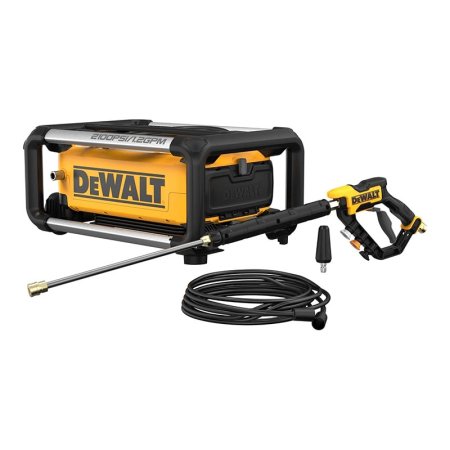  The DeWalt DWPW2100 Electric Jobsite Pressure Washer on a white background.