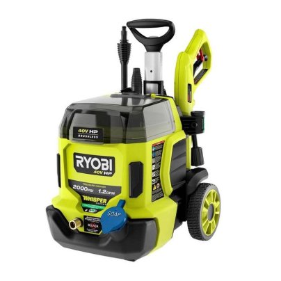 The Ryobi 2000 Whisper Electric Pressure Washer on a white background.