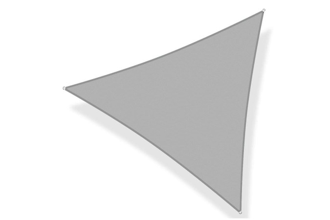  The Shade&Beyond Triangle Sun Shade Sail on a white background.