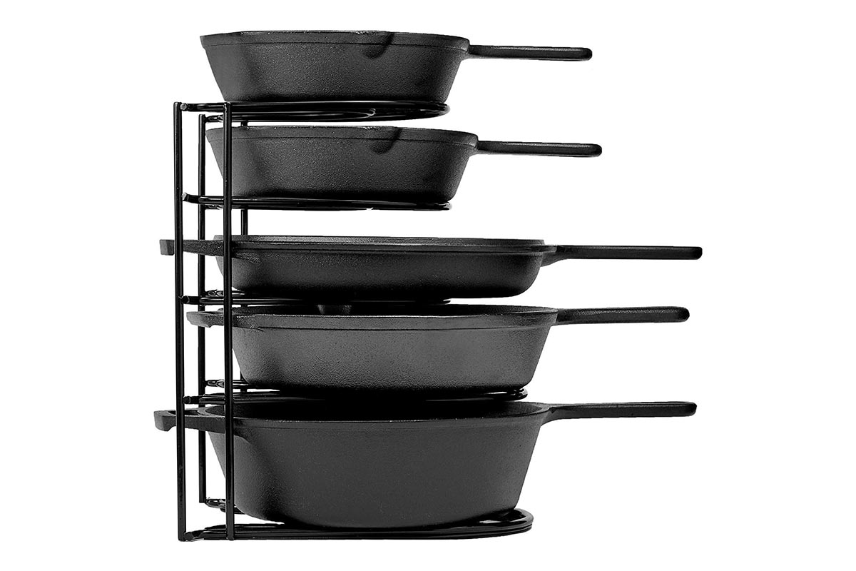 Accessories You Need for Your Cast-Iron Skillet Option Pan Organizer
