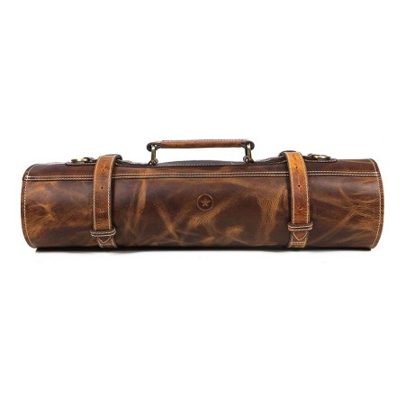  Best Gifts for Cooks Option Aaron Leather Goods Leather Knife Roll Storage Bag