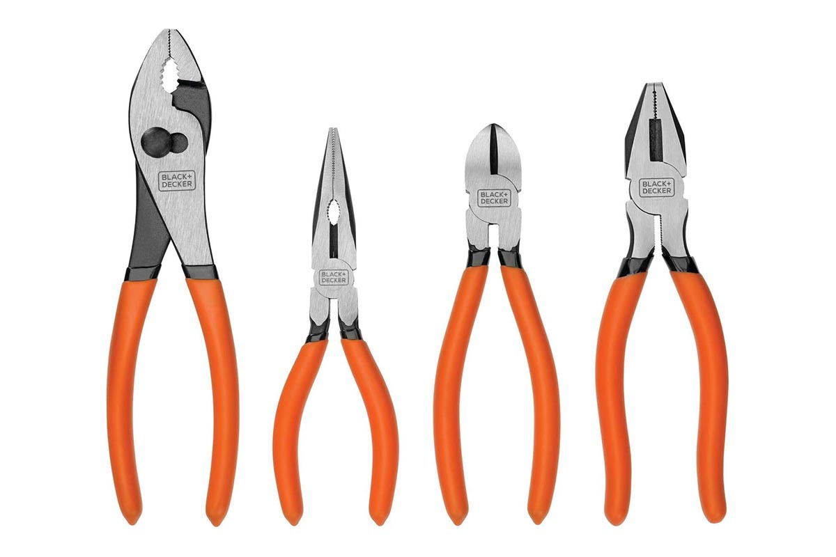 First-Time Tool Kit Black+Decker Pliers Set