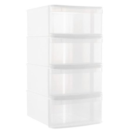  The The Container Store Large Tint Stacking Drawers on a white background.