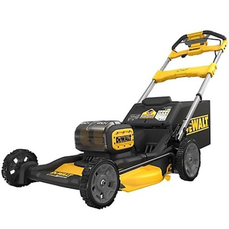  The DeWalt 2x20V MAX 21.5" Cordless Self-Propelled Mower on a white background.