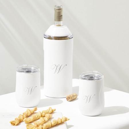  The Best Engraved Gifts Option Vinglacé Wine Chiller And Stemless Glass Set