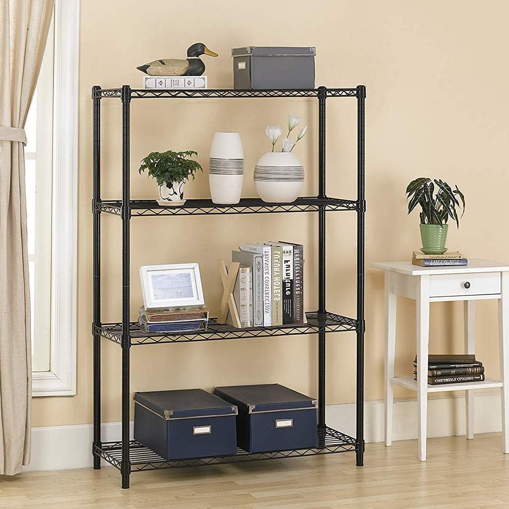 The Best Organizers for a Cluttered Garage Option 4-Tier Shelving Unit NSF Wire Shelf