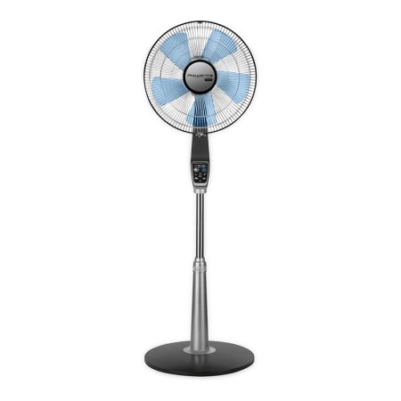  The Rowenta 16-Inch Turbo Silence Extreme Stand Fan on a white background.