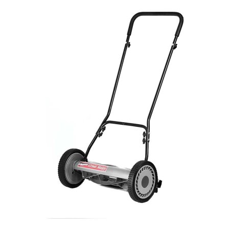  The Great States 18-Inch 5-Blade Push Reel Lawn Mower on a white background.