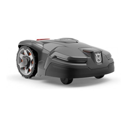 The Husqvarna Automower 415X Robotic Lawn Mower on a white background.