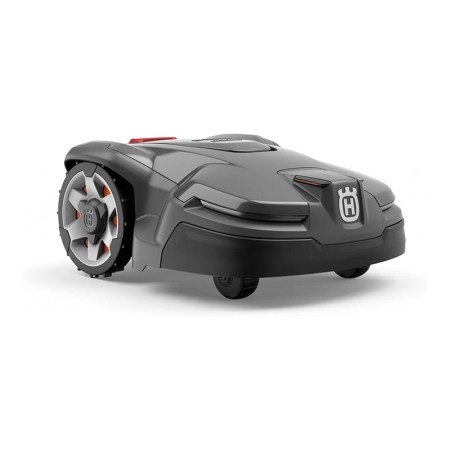  The Husqvarna Automower 415X Robotic Lawn Mower on a white background.