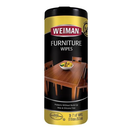  Weiman Wood Furniture Wipes on a white background.