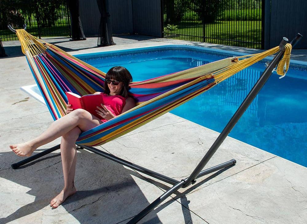 The Perfect Gift for a Summer Slacker Option Cotton Hammock With Stand