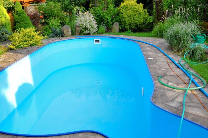 A view of a pool.