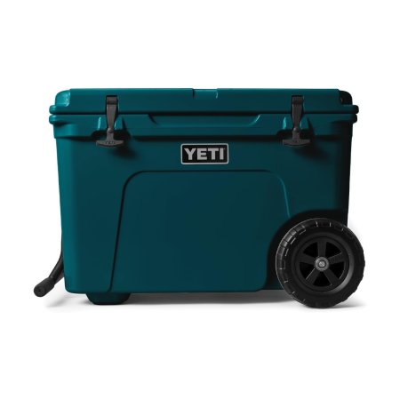  The Yeti Tundra Haul Wheeled Cooler on a white background.