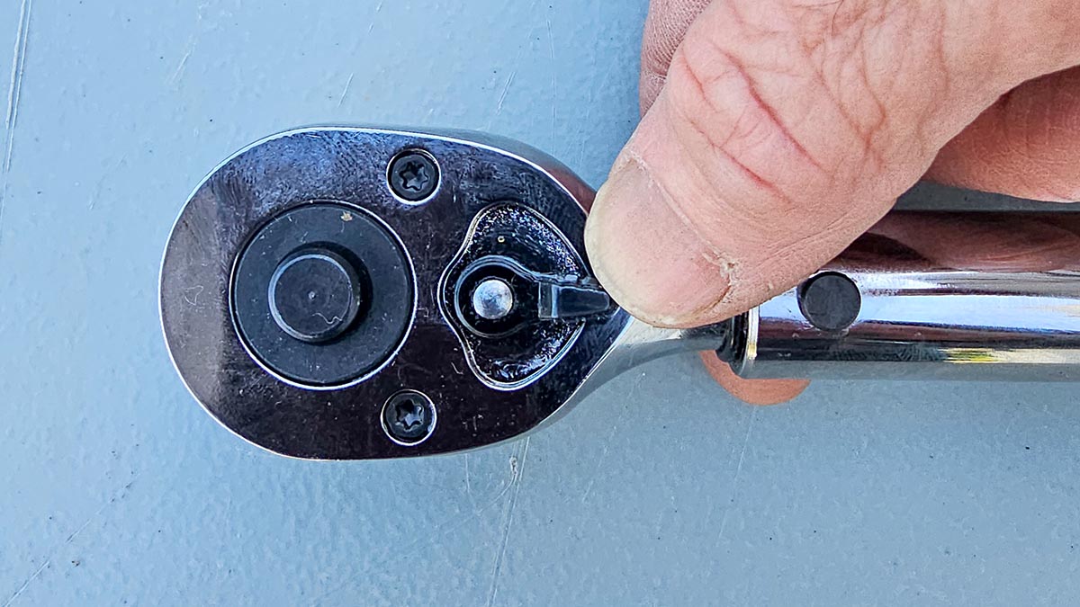 The adjustment collar on the CDI torque wrench during testing.