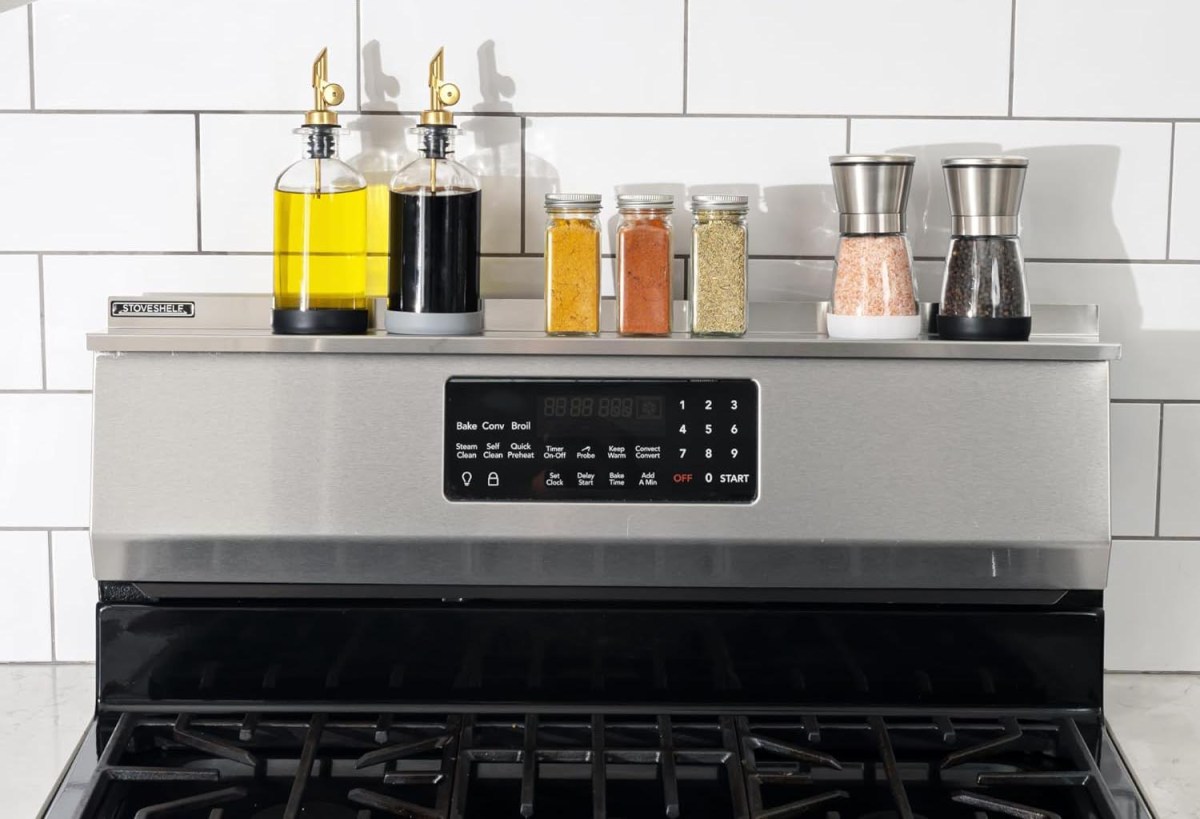 Things You Need for an Apartment Option Magnetic Stove Shelf