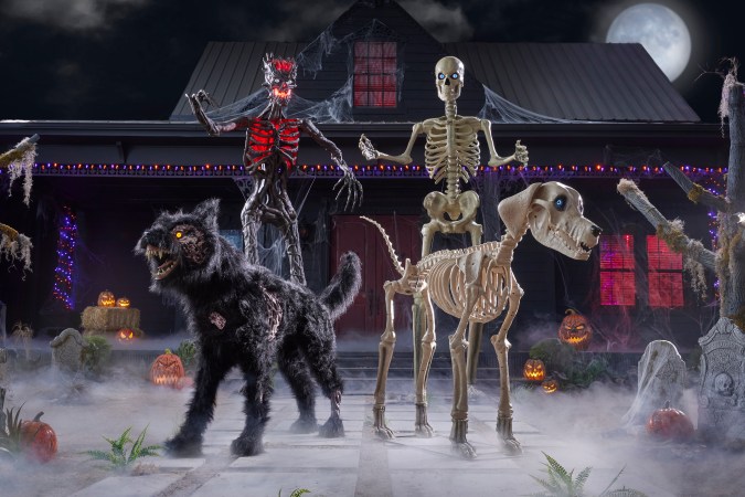 Home Depot's 12-Foot Skeleton, Skeleton Dog, and More 2024 Halloween Decorations