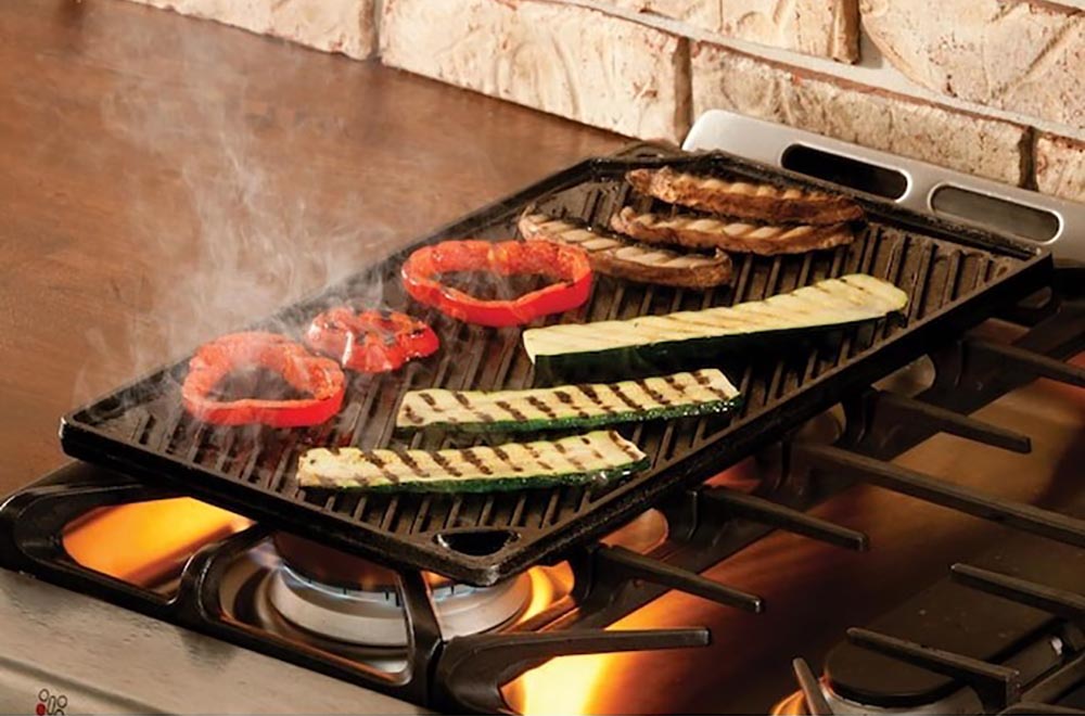 Turn Your Fire Pit Into a Griddle With These Hot Accessories Cast-Iron Reversible Grill Griddle