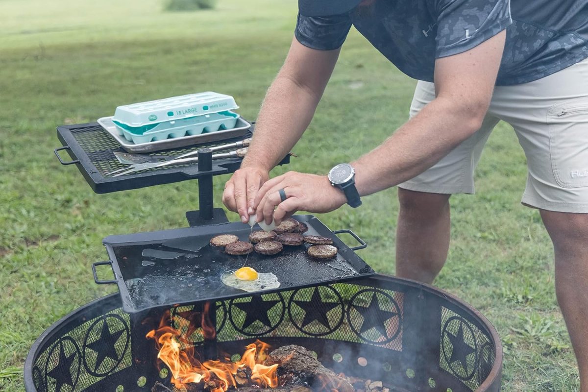 Turn Your Fire Pit Into a Griddle With These Hot Accessories Open Fire Cooking Gravity Combo Grill