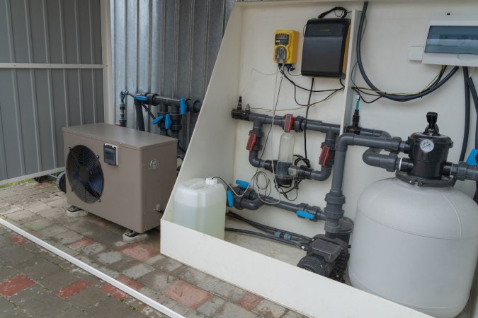 A home heat pump control system.