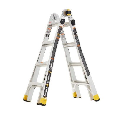 The Best Ladders for Gutter Cleaning Option Gorilla 18-Foot MPXA 2.0 Multi-Position Ladder