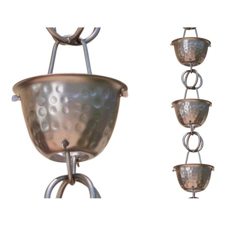  The Best Rain Chain Option Monarch Rain Chains Aluminum Hammered Cup