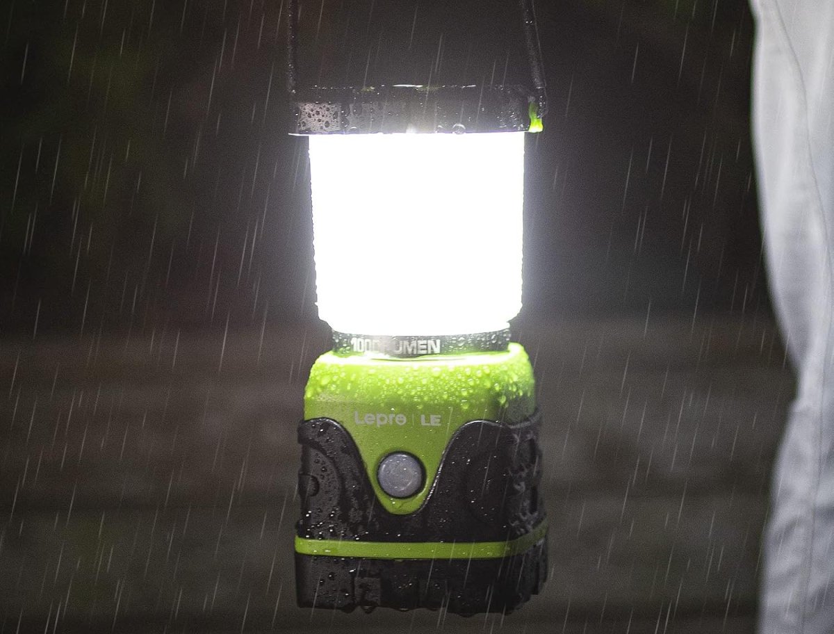 Amazon Prime Deals Option LE 1000LM Battery-Powered LED Lantern Waterproof Portable