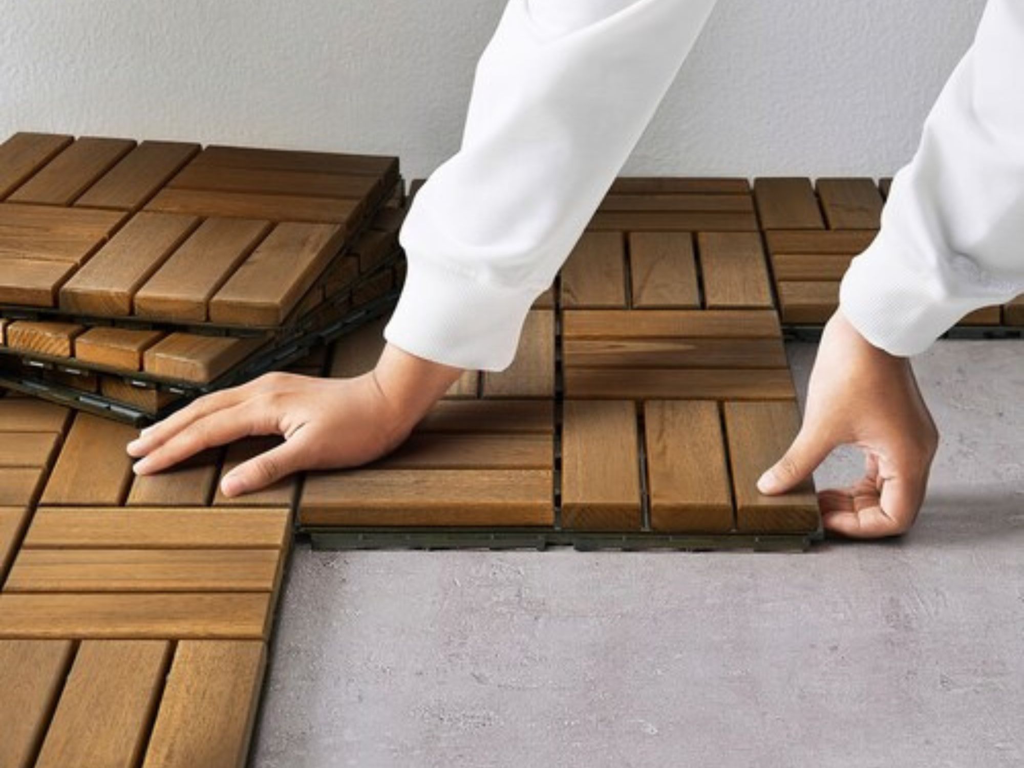 The Best Outdoor Tile Option: IKEA Runnen Decking