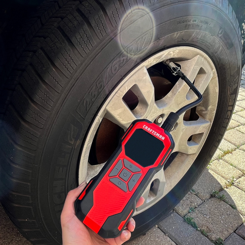 Craftsman Mini Inflator Used with the Car