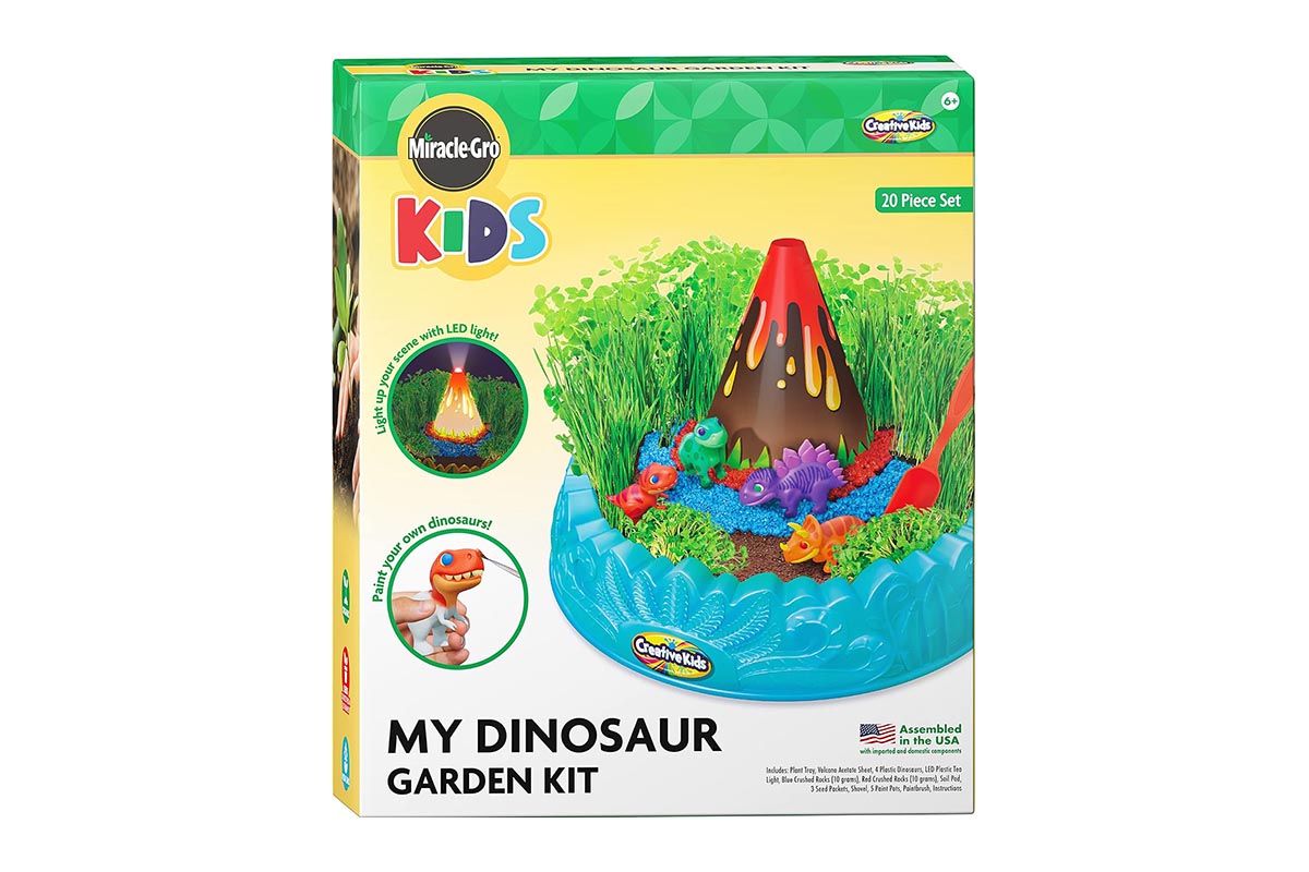 Kids Gift Guide Miracle GRO Dinosaur Garden Kit