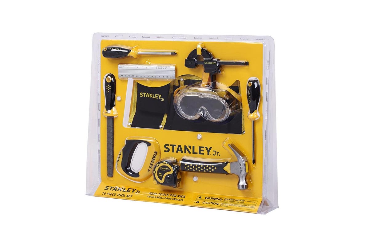 Kids Gift Guide Stanley Jr 10-Piece Toolset for Kids