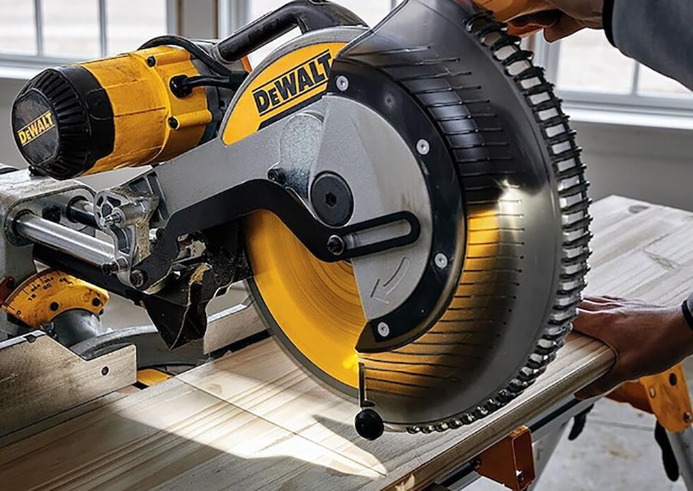 October DeWalt Days at Lowes Option DeWalt 12-inch Dual Bevel Sliding Compound Miter Saw