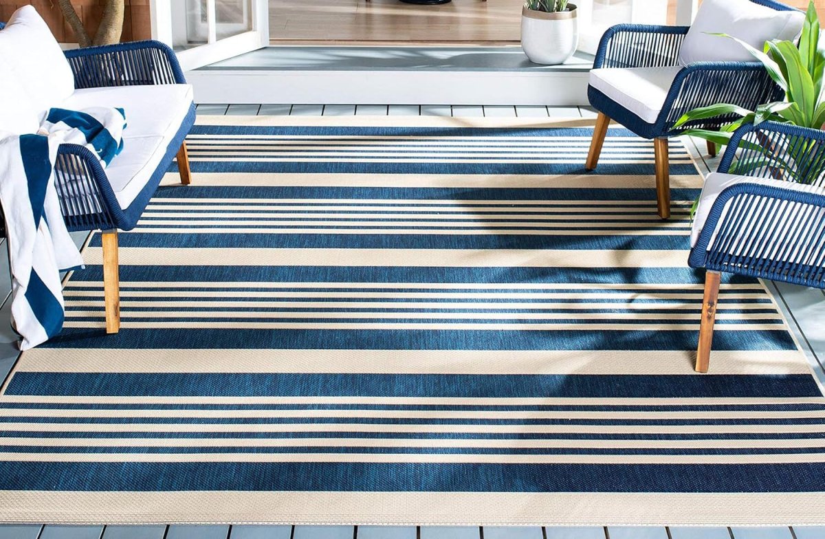 The Best Gifts for Outdoor Lovers Option Safavieh Striped Outdoor Area Rug