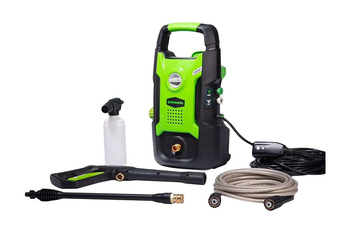 The Best Prime Day Deals on Outdoor Tools Option Greenworks 1600 PSI Electric Pressure Washer