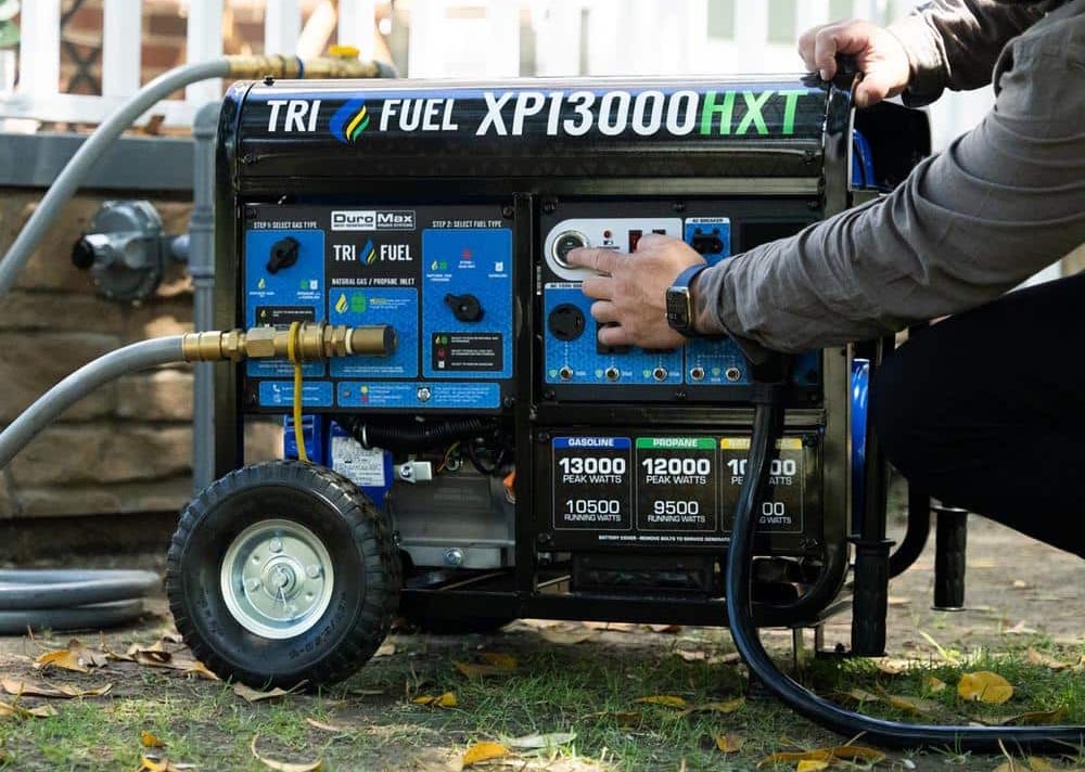 Black Friday Generator Deals Option DuroMax 13,000W Tri-Fuel Portable Generator