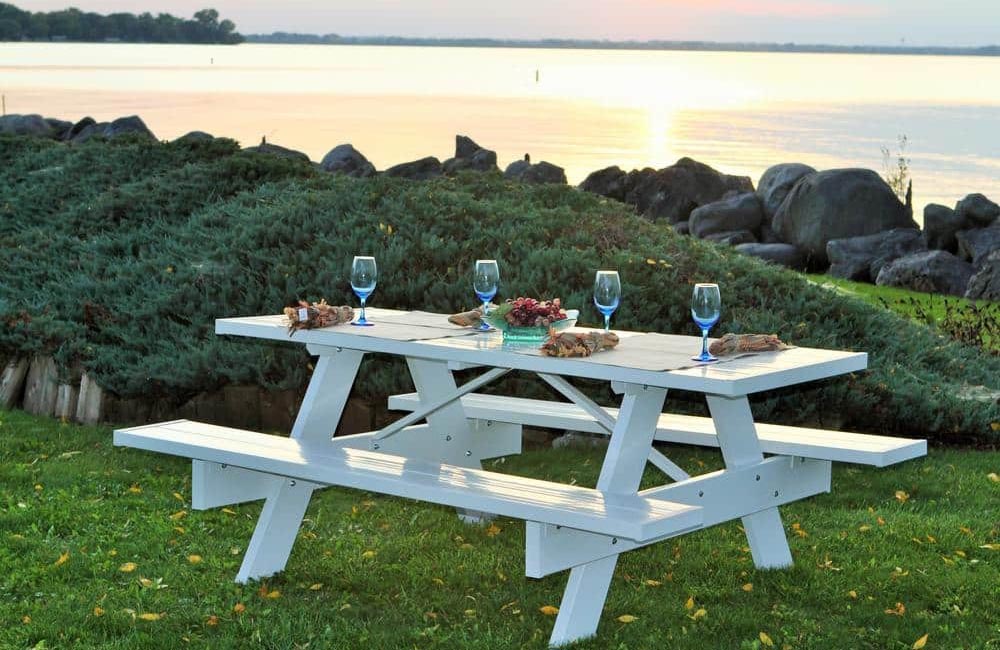 The Hottest Gifts From The Home Depot Option Dura-Trel White Vinyl Picnic Table