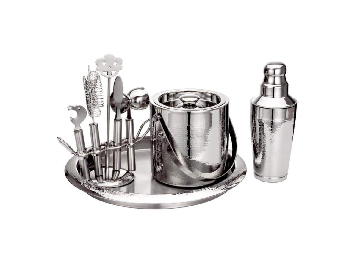 The Hottest Gifts From The Home Depot Option Godinger Hammered Bar Set