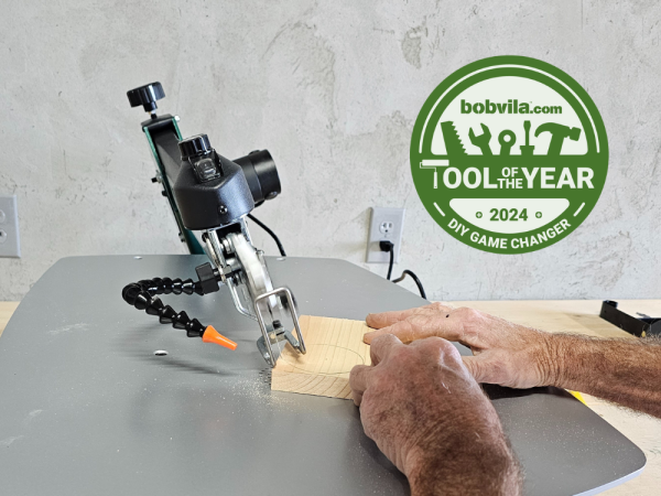 Grizzly 21-Inch Variable Speed Scroll Saw is recognized as the BobVila.com 2024 DIY Game Changer